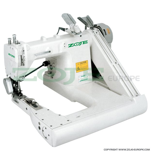 Feed-off-arm chainstitch machine with puller and energy-saving AC Servo motor - complete sewing machine