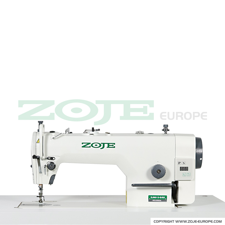 ZOJE ZJ9513G/02 - Lockstitch machine for light and medium materials, with built-in AC Servo motor and control box, with needle positioning - machine head - 1 Lockstitch machine for light and medium materials, with built-in AC Servo motor and control box, with needle positioning - machine head