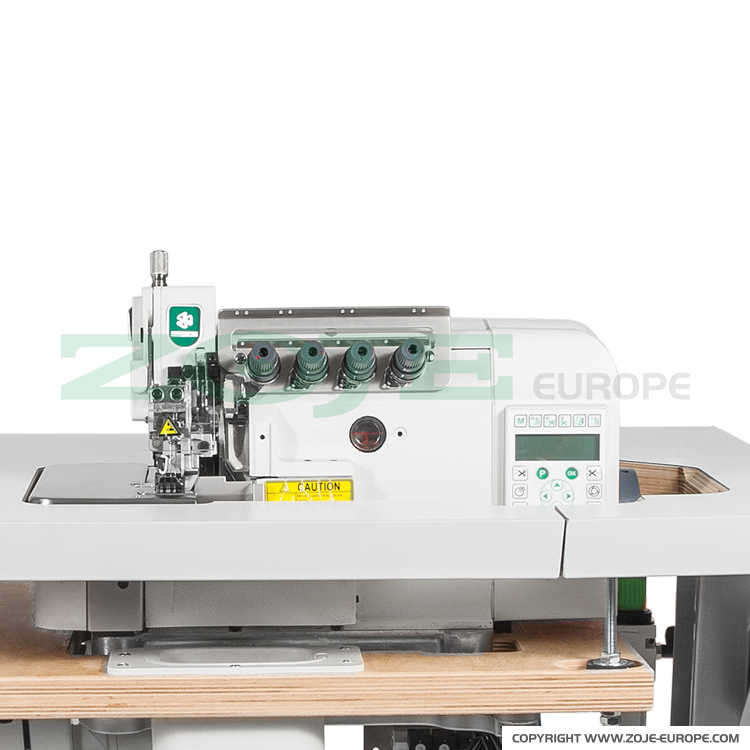 ZOJE ZJ953-13-PD3 - 4-thread automatic overlock (safety stitch) machine, light and medium materials, direct drive needle bar, built-in Servo motor and control box - machine head - 1 4-thread automatic overlock (safety stitch) machine, light and medium materials, direct drive needle bar, built-in Servo motor and control box - machine head