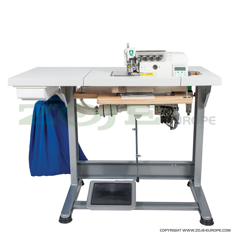ZOJE ZJ933-38-PD3 SET - 5-thread automatic overlock (safety stitch) machine, light and medium materials, built-in Servo motor, control box - complete sewing machine - 1 5-thread automatic overlock (safety stitch) machine, light and medium materials, built-in Servo motor, control box - complete sewing machine