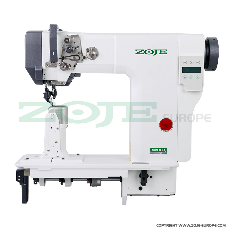 ZOJE ZJ9610-BD-M-3-01 - Post-bed lockstitch machine with bottom, needle and upper roller feed, with built in motor and control box (Mechatronic)- machine head - 1 Post-bed lockstitch machine with bottom, needle and upper roller feed, with built in motor and control box (Mechatronic)- machine head
