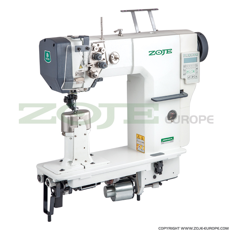 ZOJE ZJ9620SA-D3-H-N1.8-3 - Automatic 2-needle post-bed lockstitch machine with bottom and upper roller feed, with AC Servo motor - machine head - 1 Automatic 2-needle post-bed lockstitch machine with bottom and upper roller feed, with AC Servo motor - machine head