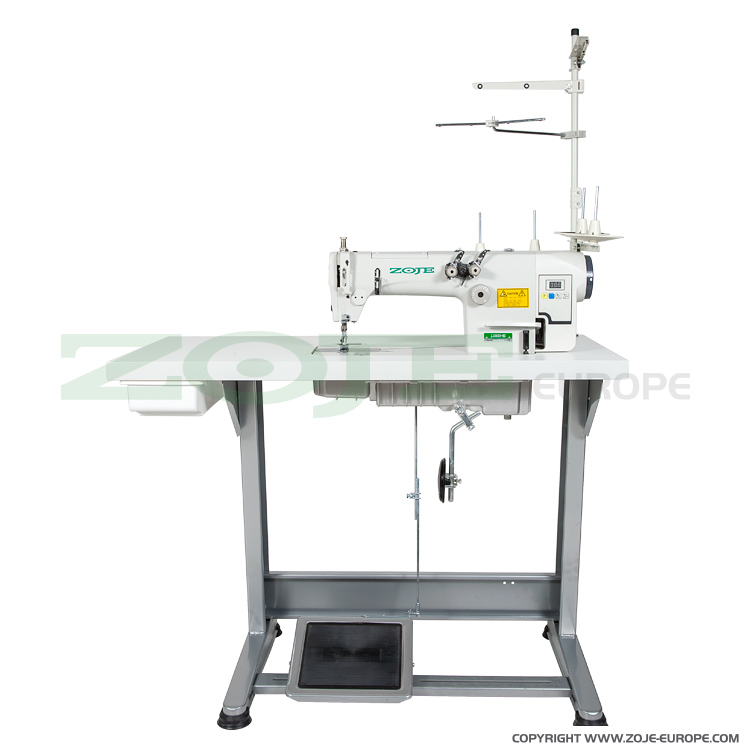 2-needle chainstitch machine with built-in control box, AC Servo motor and needle positioning - SET