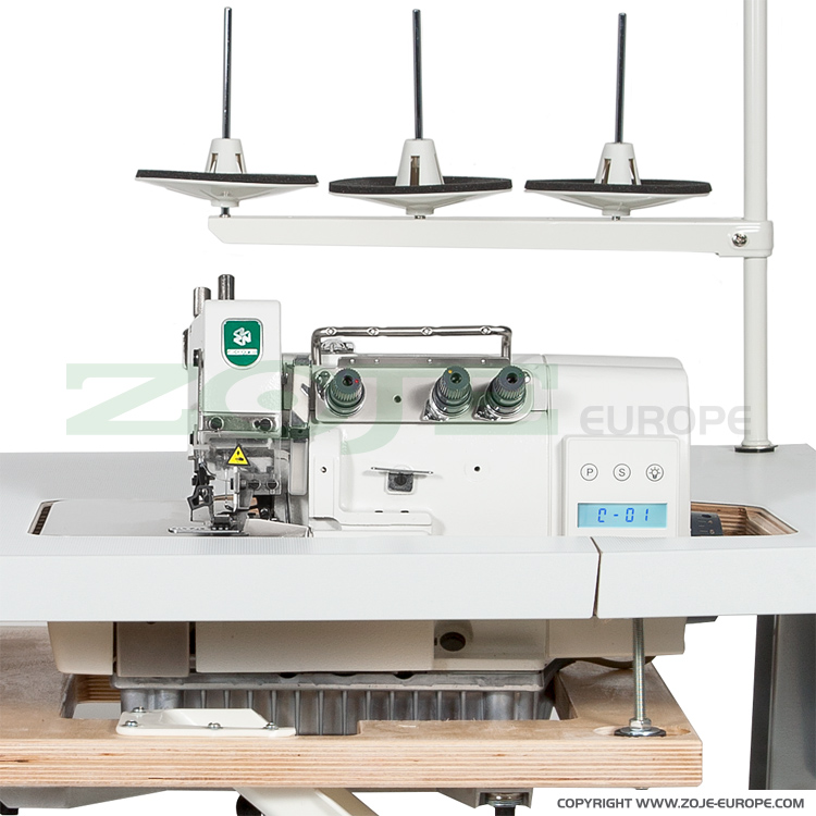 ZOJE ZJ893A-3-17 - 3-thread, mechatronic overlock machine with needles positioning - machine head - 1 3-thread, mechatronic overlock machine with needles positioning - machine head