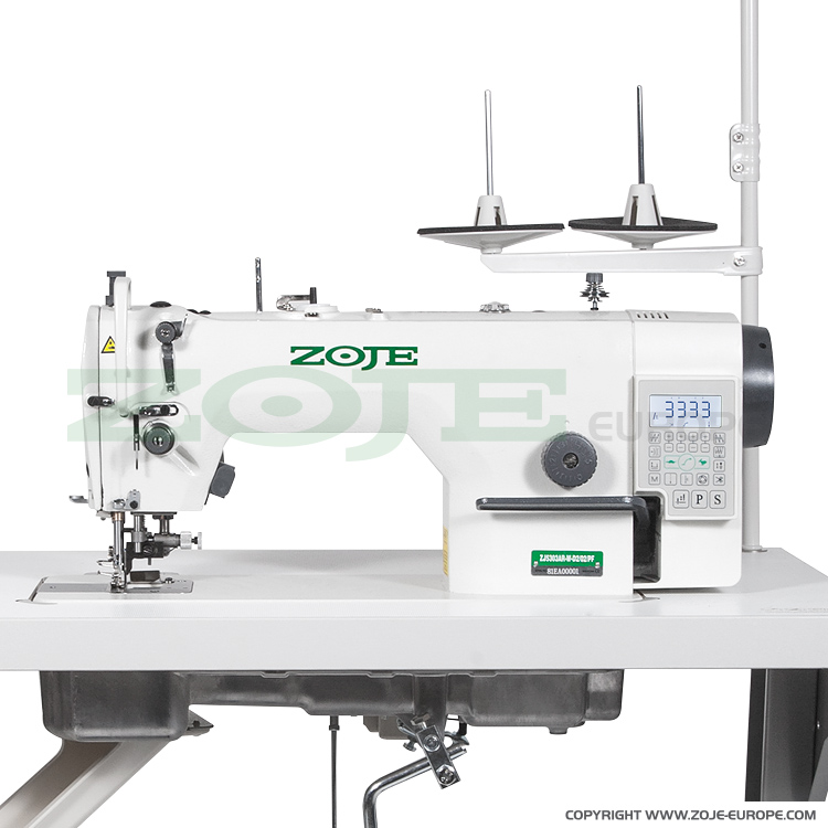ZOJE ZJ5303AR-48-W-D2-02-PF - Automatic lockstitch machine with side trimmer, for light and medium materials, with built-in AC Servo motor - machine head - 1 Automatic lockstitch machine with side trimmer, for light and medium materials, with built-in AC Servo motor - machine head