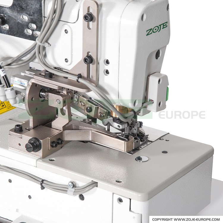ZOJE ZJW562A-2-BD (6.4mm) + W500PTK SET - 3-needle flat bed coverstitch (interlock) machine for binding with auto binding tape cutting device W500PTK - complete sewing machine - 5 3-needle flat bed coverstitch (interlock) machine for binding with auto binding tape cutting device W500PTK - complete sewing machine