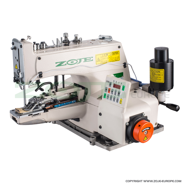 ZOJE ZJ1377-BD SET - Button sewing machine with electronic selection of stitches number and built-in AC Servo motor - complete sewing machine - 1 Button sewing machine with electronic selection of stitches number and built-in AC Servo motor - complete sewing machine