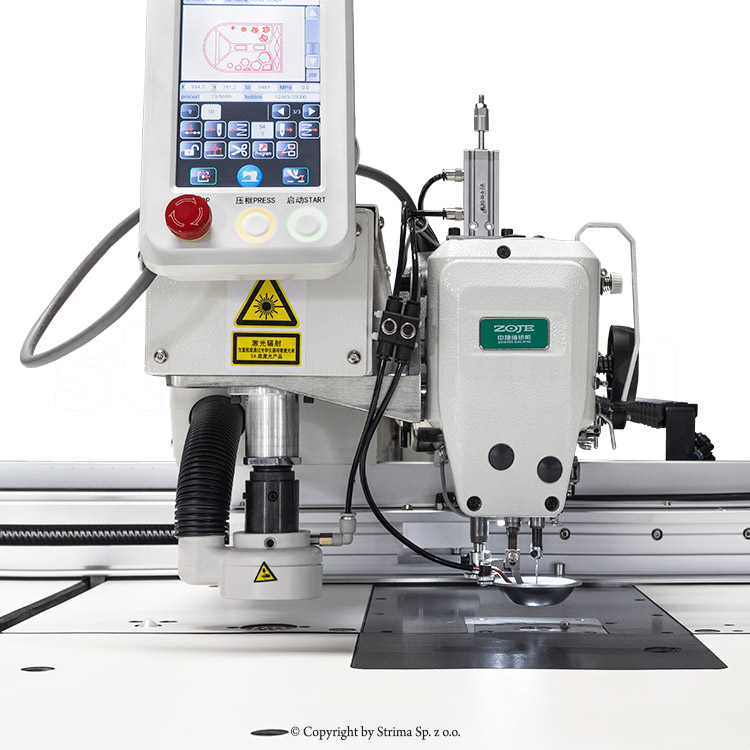 ZOJE ZJ-M6-GS900-SF-LK2-V2 SET - Pattern sewing machine for very big elements, with laser for cutting in every direction - 3 Pattern sewing machine for very big elements, with laser for cutting in every direction