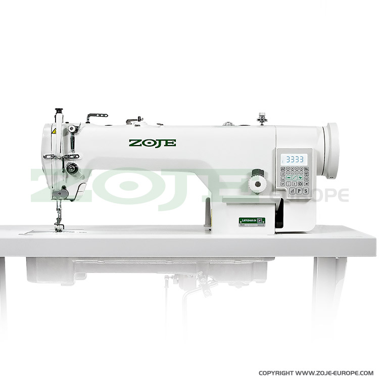 Automatic 1-needle lockstitch machine with a maximum stitch length 12 mm, for medium and heavy fabrics - complete sewing machine