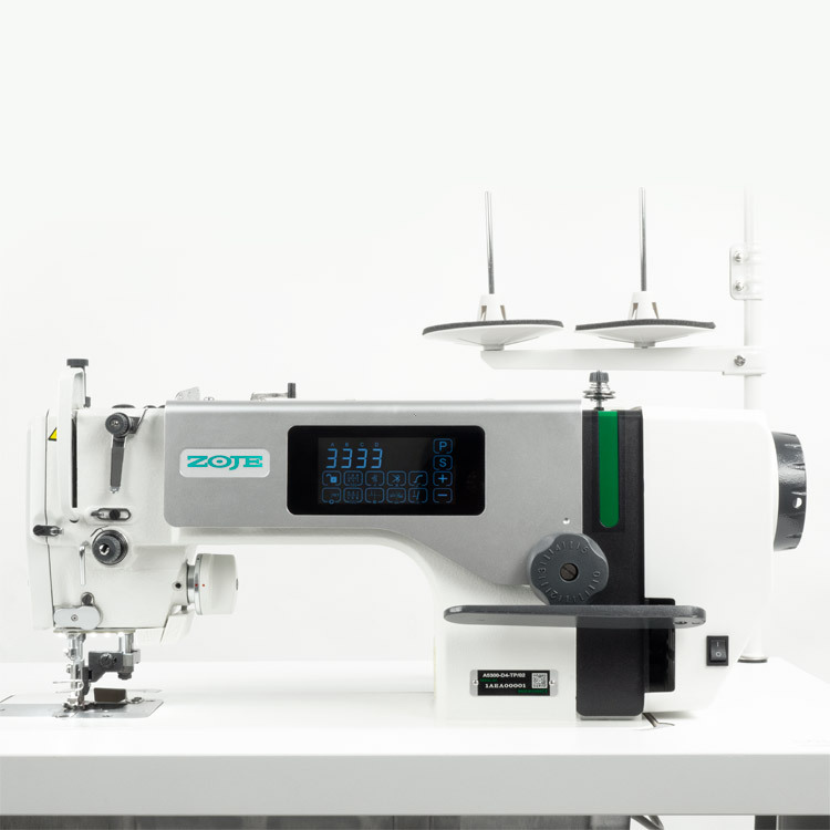 ZOJE A5300-D4-TP-02 SET - Automatic 1-needle lockstitch with side trimmer 4,8 mm for sewing light and medium - complete sewing machine - 2 Automatic 1-needle lockstitch with side trimmer 4,8 mm for sewing light and medium - complete sewing machine