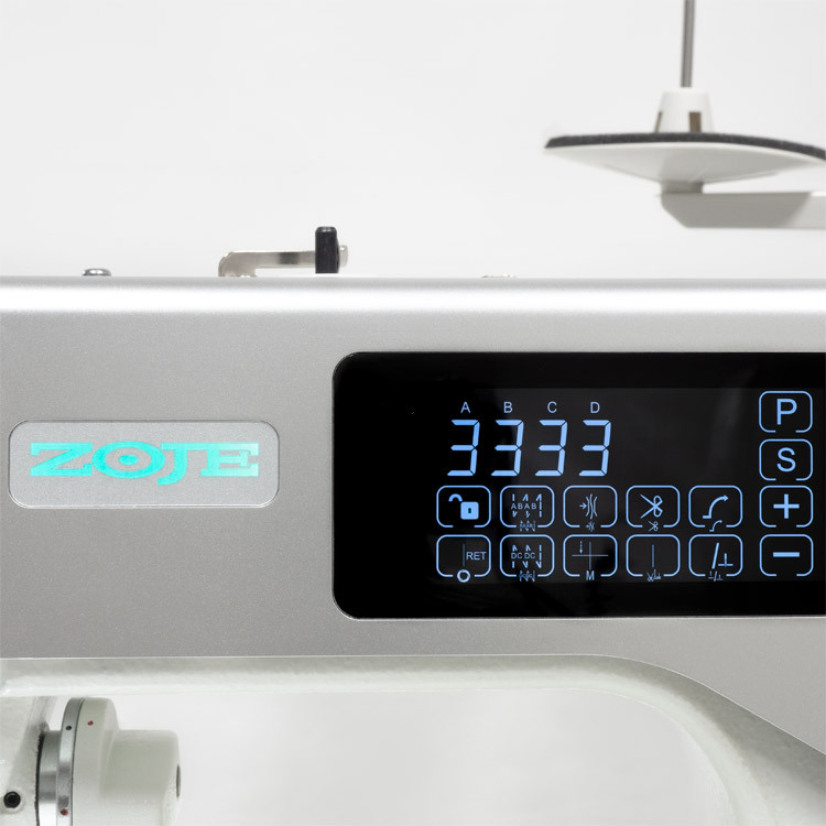 ZOJE A5300-D4-TP-02 SET - Automatic 1-needle lockstitch with side trimmer 4,8 mm for sewing light and medium - complete sewing machine - 4 Automatic 1-needle lockstitch with side trimmer 4,8 mm for sewing light and medium - complete sewing machine