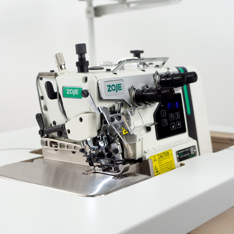 ZOJE B9500T-13H-02 SET - 4-thread, mechatronic overlock machine for medium materials with top feed and needles positioning - complete sewing machine - 2 4-thread, mechatronic overlock machine for medium materials with top feed and needles positioning - complete sewing machine