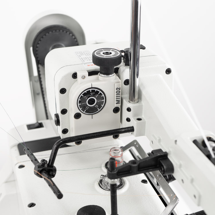 1-needle, 3-thread mechatronic overlock for light and medium materials with mechanic tape metering device - complete sewing machine