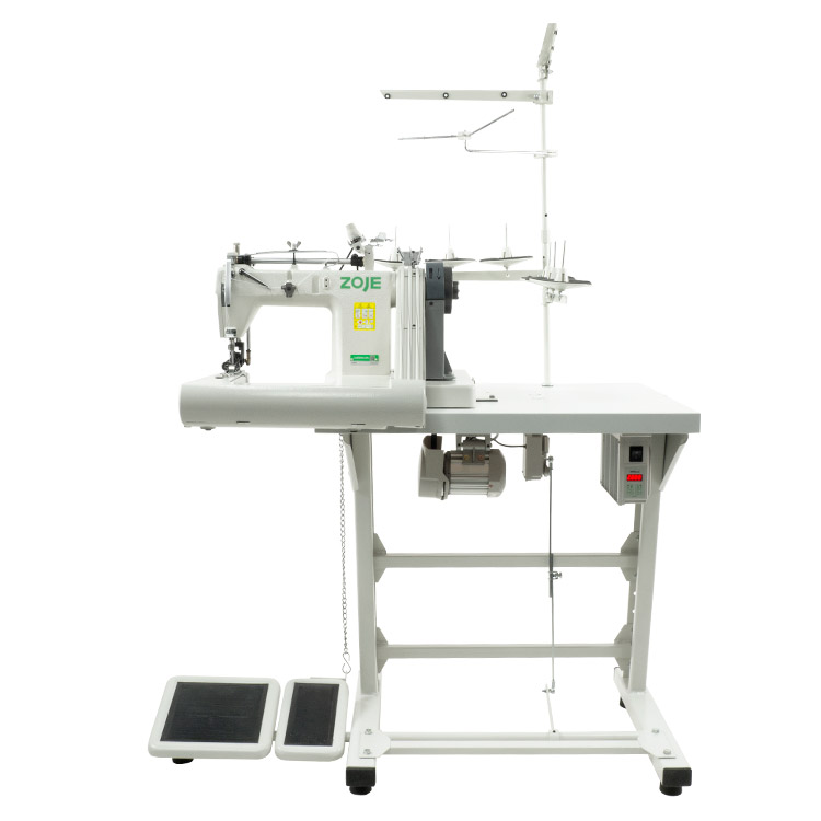 ZOJE ZJ928XH-2PL 6.4mm SET - Feed-off-the-arm chainstitch machine with double puller and energy-saving AC Servo motor - complete sewing machine - 1 Feed-off-the-arm chainstitch machine with double puller and energy-saving AC Servo motor - complete sewing machine