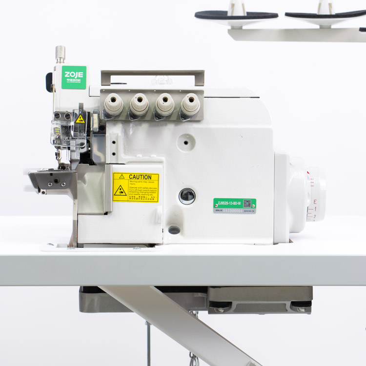 ZOJE ZJ952S-13-BD SET - 4-thread cylinder bed overlock (safety stitch) machine, for light and medium materials, with built-in AC Servo motor - complete sewing machine - 2 4-thread cylinder bed overlock (safety stitch) machine, for light and medium materials, with built-in AC Servo motor - complete sewing machine