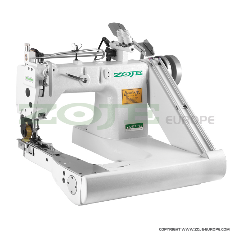 Feed-off-arm chainstitch machine with puller and energy-saving AC Servo motor - complete sewing machine