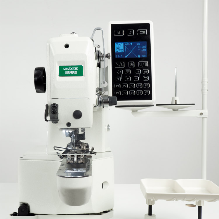 Electronic button sewing machine - machine head