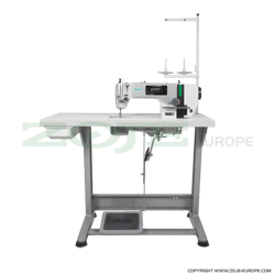 1-needle automatic lockstitch machine for medium and heavy materials - complete sewing machine