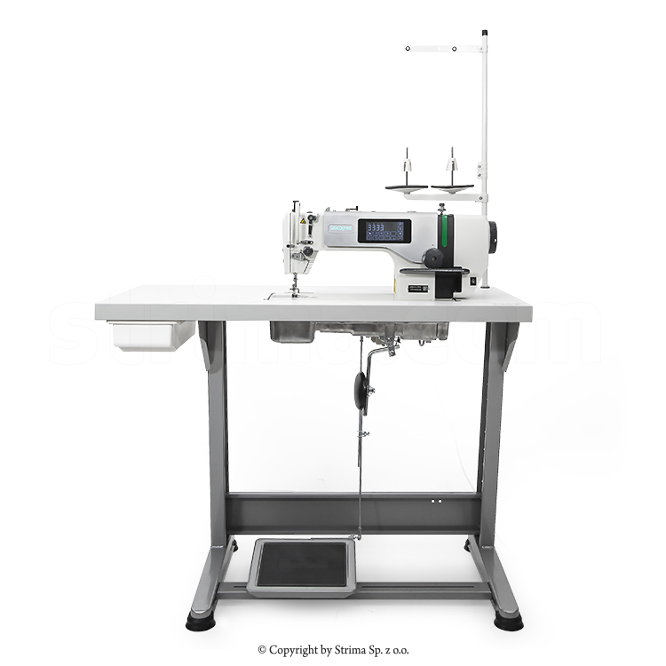1-needle automatic lockstitch machine for medium and heavy materials - complete sewing machine