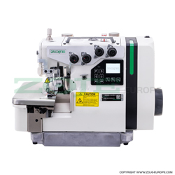 4-thread automatic overlock (safety stitch) machine, light and medium materials, direct drive needle bar, built-in Servo motor and control box - machine head