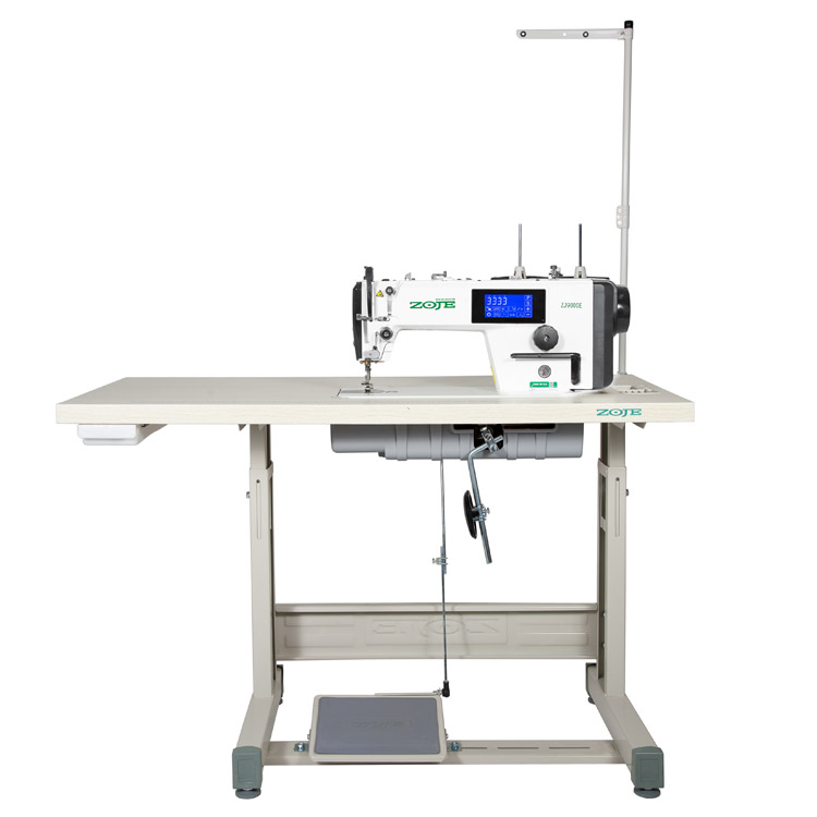 Automatic, mechatronic lockstitch machine with touch screen and closed lubrication circuit - complete machine