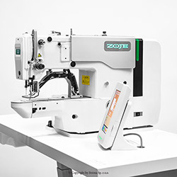 Automatic bartacking machine for heavy fabrics - machine head