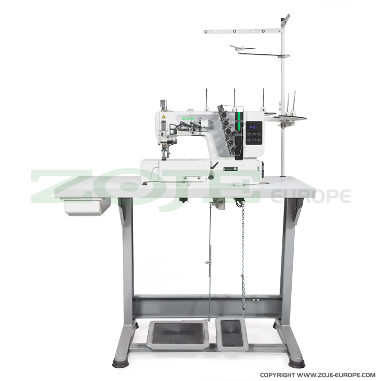 ZOJE C5000-364-02 SET - 3-needle, 5-thread Interlock for light and medium sewing - complete sewing machine - 1 3-needle, 5-thread Interlock for light and medium sewing - complete sewing machine