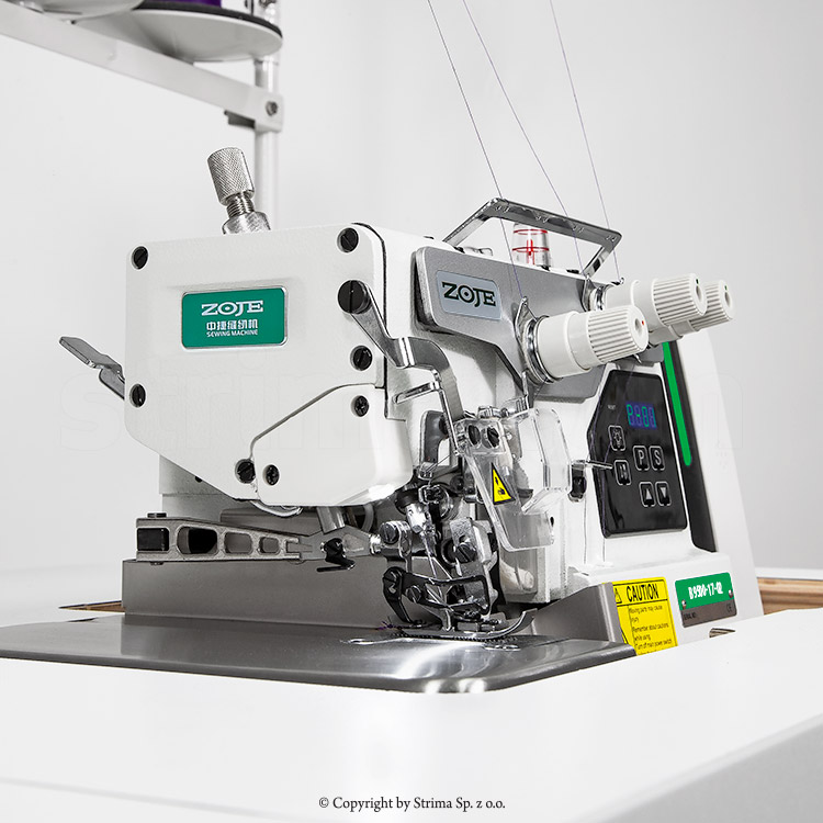 1-needle, 3-thread mechatronic overlock for light and medium materials - complete sewing machine