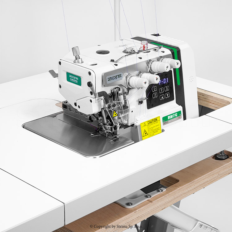 2-needle, 5-thread mechatronic overlock for light and medium materials - complete sewing machine