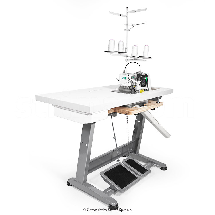 ZOJE B9500-181-02 SET - 2-needle, 4-thread mechatronic overlock machine with back latching function - complete sewing machine - 3 2-needle, 4-thread mechatronic overlock machine with back latching function - complete sewing machine