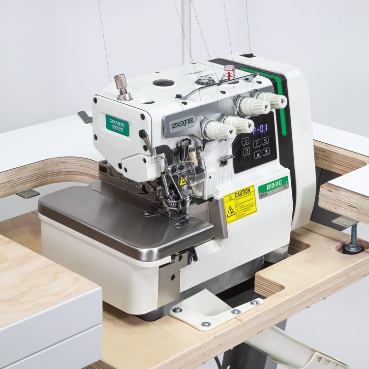 2-needle, 5-thread mechatronic overlock for light and medium materials - machine head