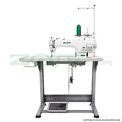 Automatic 1-needle lockstitch machine with a maximum stitch length 12 mm, for medium and heavy fabrics - complete sewing machine