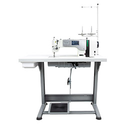 Automatic, mechatronic lockstitch machine with touch screen panel and closed lubrication circuit - the complete sewing machine