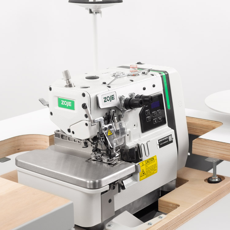 ZOJE B9500-02x250-02 SET - 4-thread, mechatronic double chainstitch overlock machine with needles positioning - complete machine - 3 4-thread, mechatronic double chainstitch overlock machine with needles positioning - complete machine
